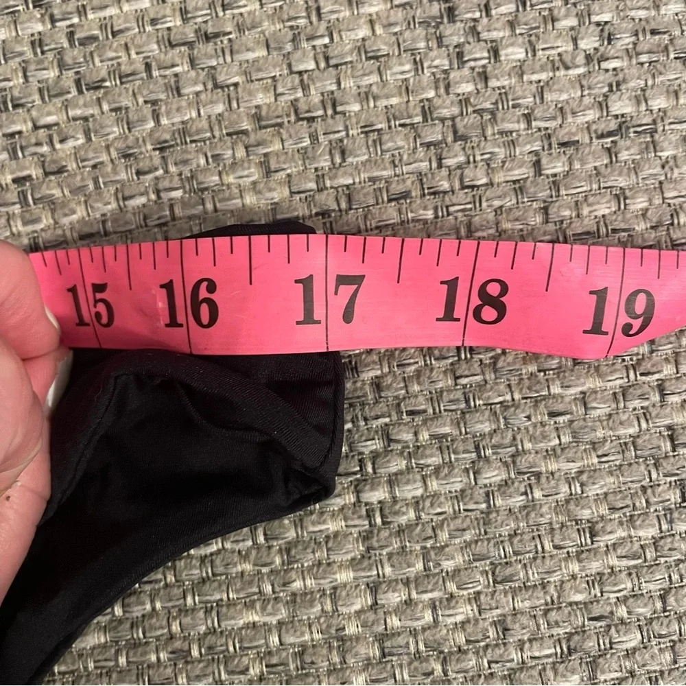 NWT prAna Size Large Black Gemma Swim Bikini Bottom Swimwear